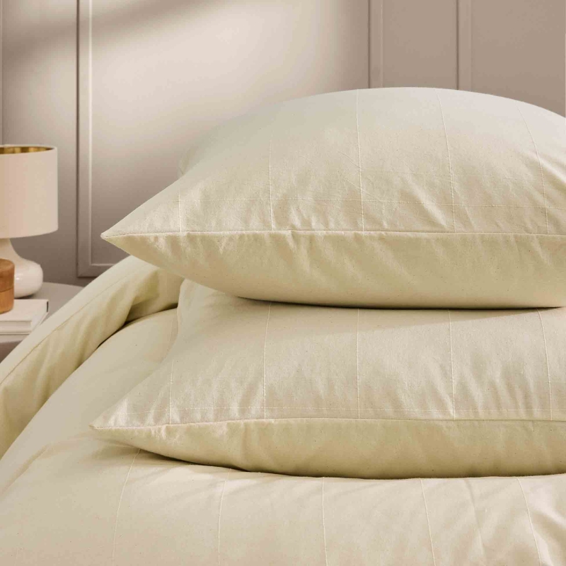 Parure de couette KITO ivoire 260x240 cm (3 pièces)