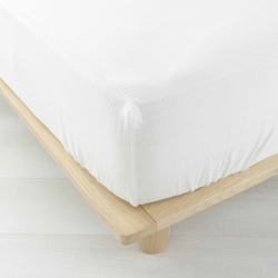 Drap Housse GUSTA blanc 140x190 cm