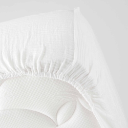 Drap Housse GUSTA blanc 160x200 cm