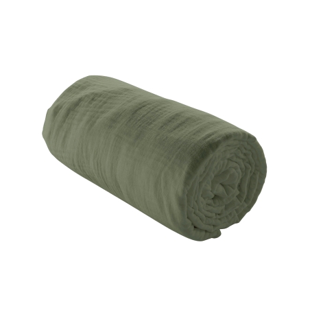 Drap Housse GUSTA kaki 160x200 cm