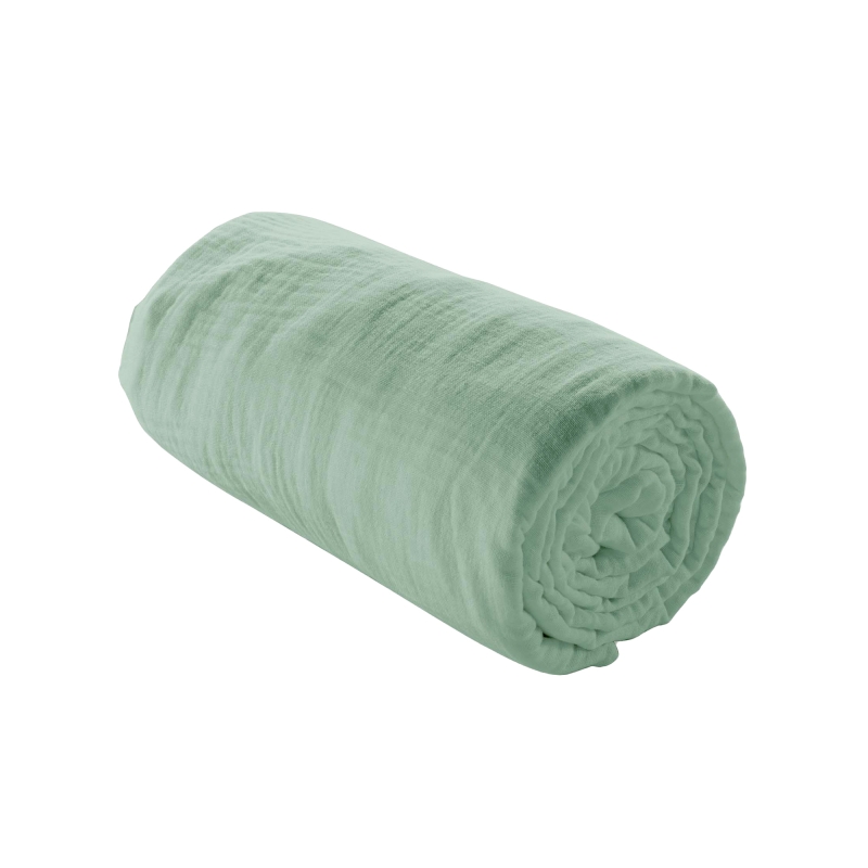 Drap Housse GUSTA sauge 160x200 cm