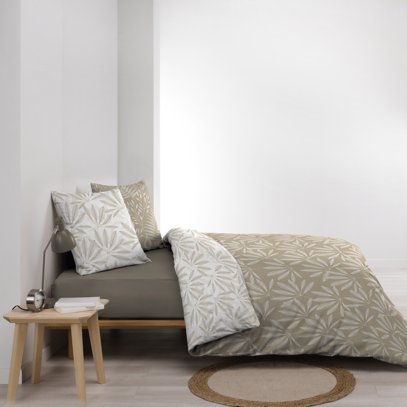 Parure de couette JAKU naturel 240x220 cm (3 pièces)