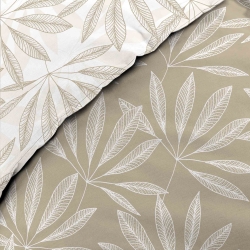 Parure de couette JAKU naturel 240x220 cm (3 pièces)