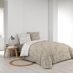Parure de couette JAKU naturel 240x220 cm (3 pièces)