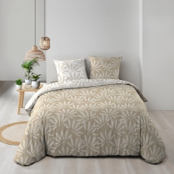 Parure de couette JAKU naturel 260x240 cm (3 pièces)