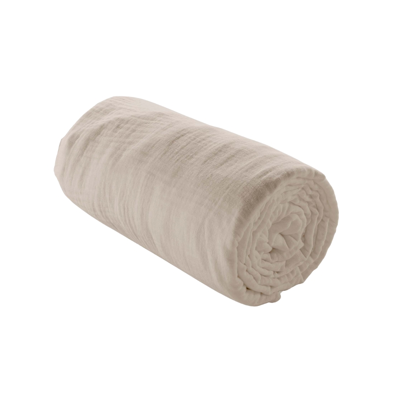 Parure de couette GUSTA sable 240x220 cm (3 pièces)