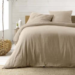 Drap Housse GUSTA sable 160x200 cm