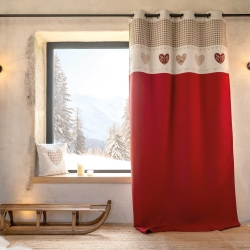 Rideau VOSI rouge 140x260cm
