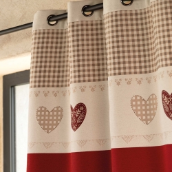 Rideau VOSI rouge 140x260cm