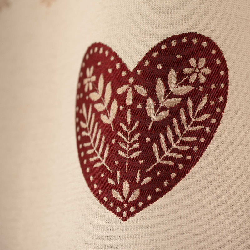 Rideau VOSI rouge 140x260cm