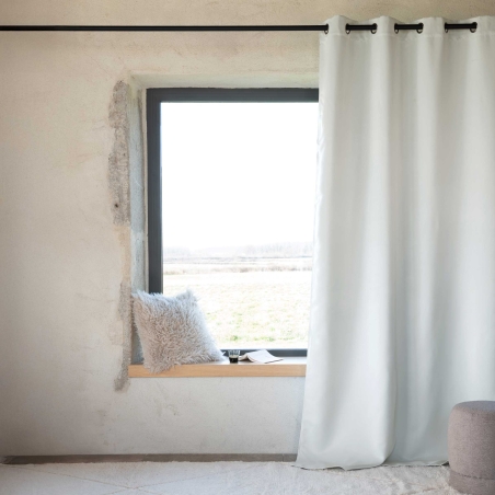 Rideau non feu FUZE blanc cassé 140x180cm