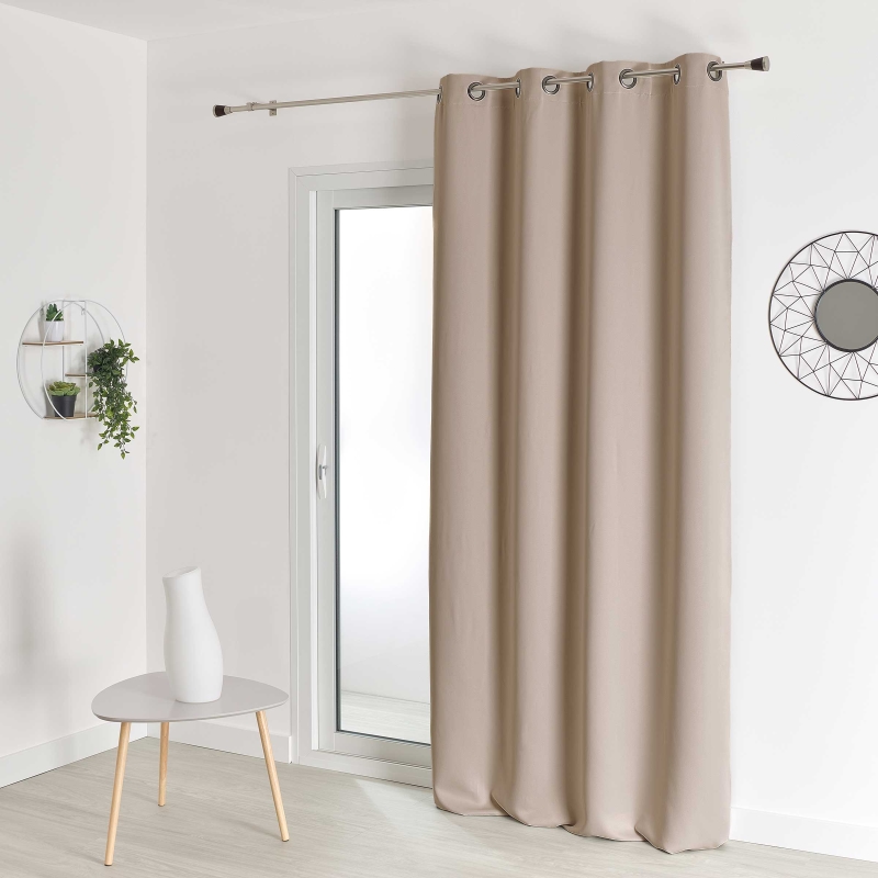 Rideau non feu FUZE beige 140x180cm