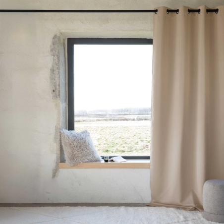 Rideau non feu FUZE beige 140x260cm