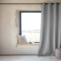 Rideau non feu FUZE gris minéral 140x260cm