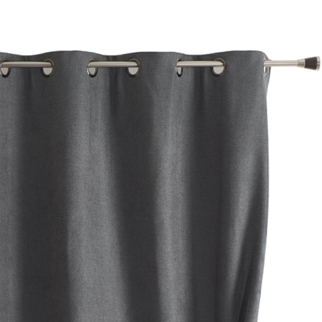 Rideau TYKA isolant, phonique et occultant anthracite 140x260cm