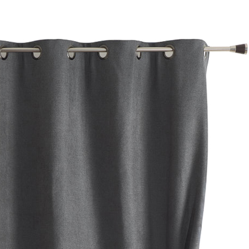 Rideau TYKA isolant, phonique et occultant anthracite 140x180cm