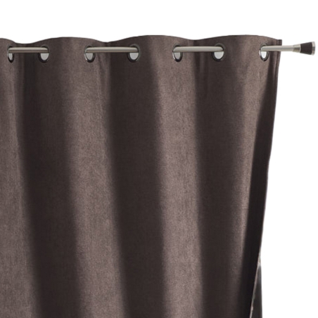 Rideau TYKA isolant, phonique et occultant taupe 140x260cm