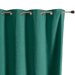 Rideau TYKA isolant, phonique et occultant émeraude 140x180cm