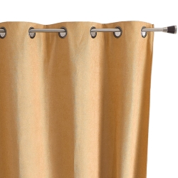 Rideau TYKA isolant, phonique et occultant ocre 140x260cm