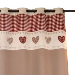 Rideau VOSI taupe 140x260cm