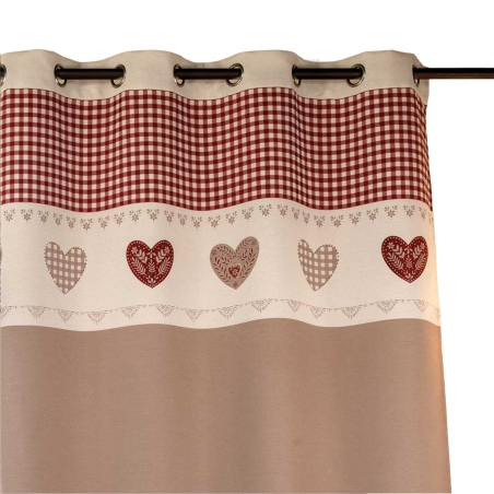 Rideau VOSI taupe 140x260cm