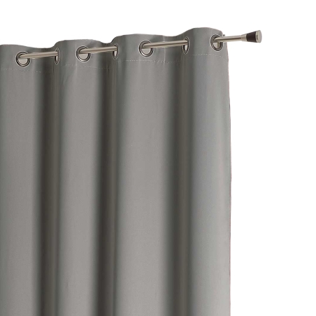 Rideau non feu FUZE gris minéral 140x260cm