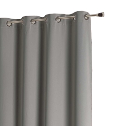 Rideau non feu FUZE gris minéral 140x180cm