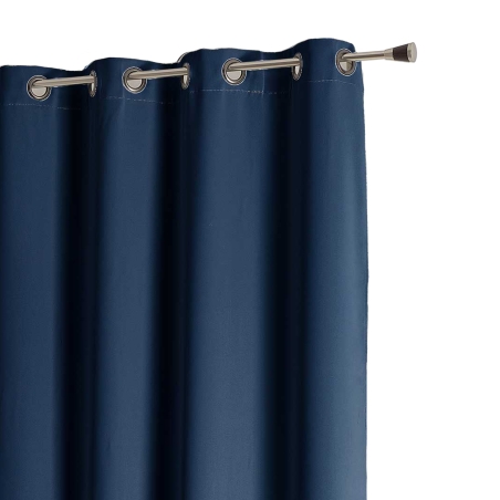 Rideau non feu FUZE bleu encre 140x260cm