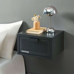 Table de chevet murale PANTONE métal anthracite 40cm