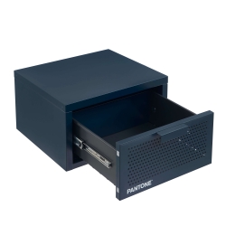 Table de chevet murale PANTONE métal bleu nuit 40cm