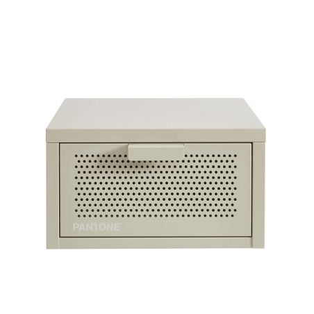 Table de chevet murale PANTONE métal beige sable 40cm