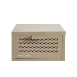 Table de chevet murale PANTONE métal taupe 40cm