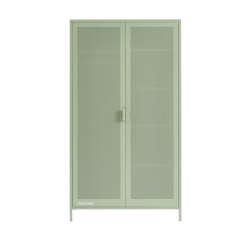 Armoire PANTONE métal vert amande 2 portes