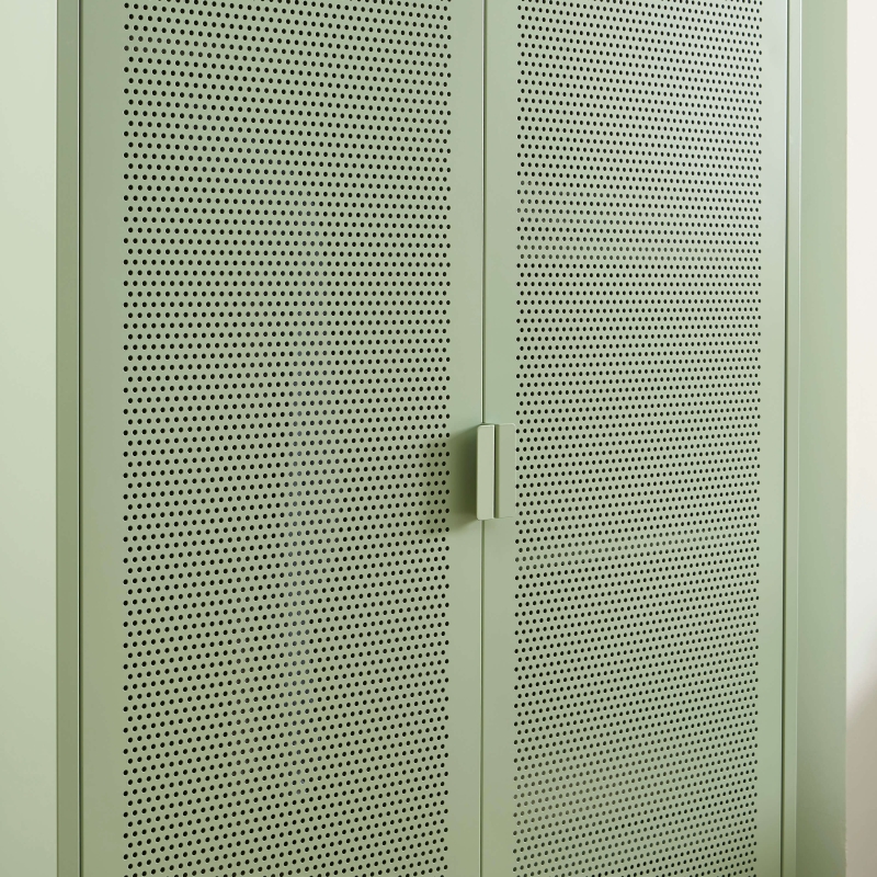 Armoire PANTONE métal vert amande 2 portes