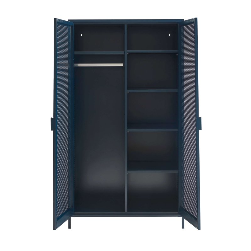 Armoire PANTONE métal bleu nuit 2 portes