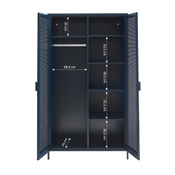 Armoire PANTONE métal bleu nuit 2 portes
