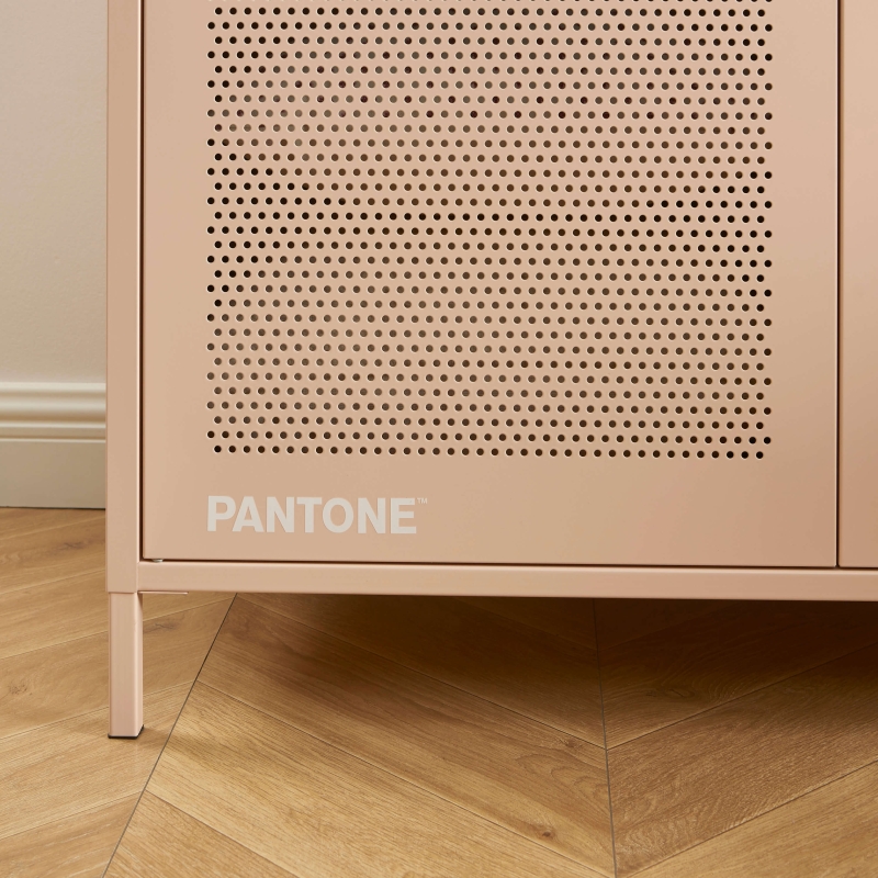 Armoire PANTONE métal rose blush 2 portes