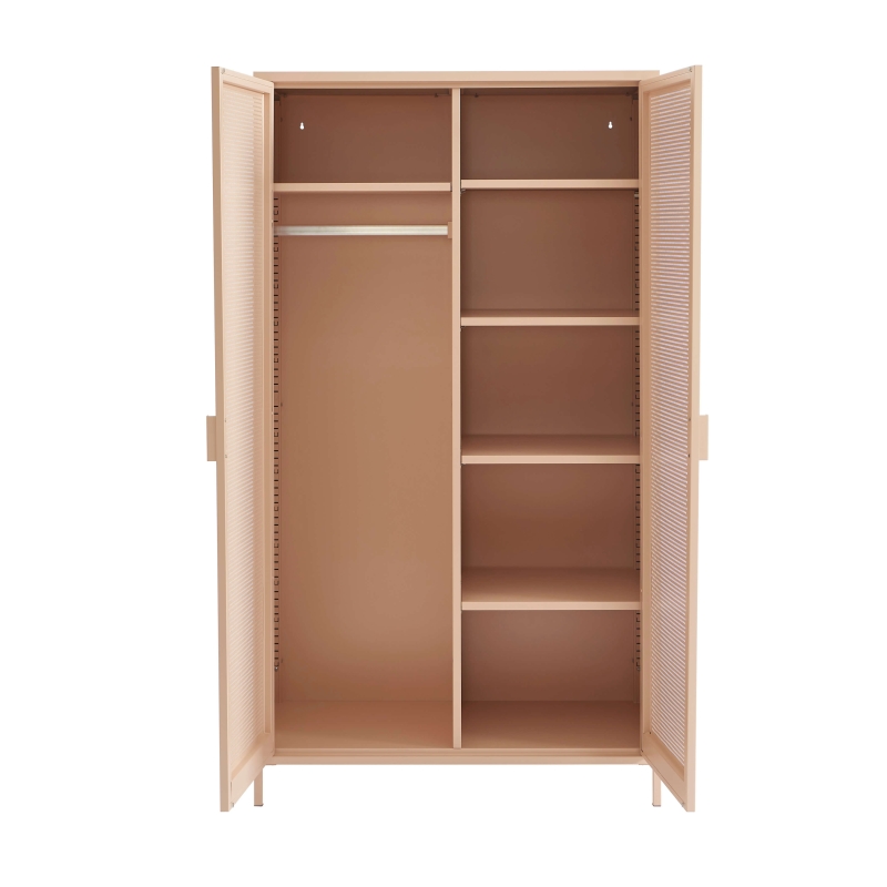 Armoire PANTONE métal rose blush 2 portes