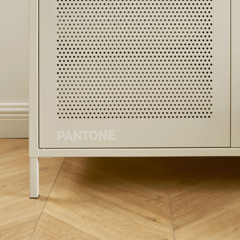 Armoire PANTONE métal beige sable 2 portes