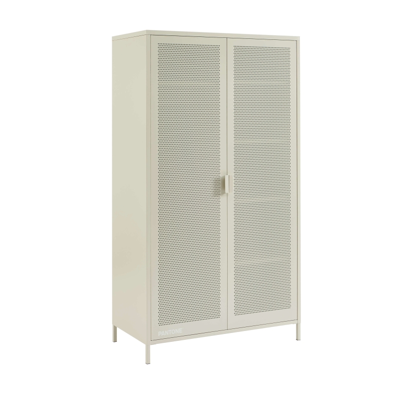 Armoire PANTONE métal beige sable 2 portes