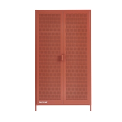 Armoire PANTONE métal terracotta 2 portes