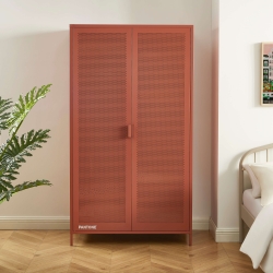 Armoire PANTONE métal terracotta 2 portes