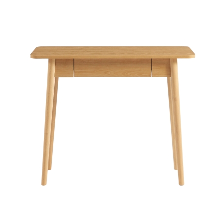 Console SOLENN effet chêne 1 tiroir 100cm