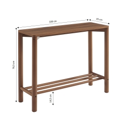 Console LYA effet noyer 100cm