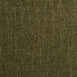 Lot de 2 chaises SERENA tissu chenille vert et pieds métal marron