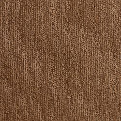 Lot de 2 chaises SERENA tissu chenille marron et pieds métal marron