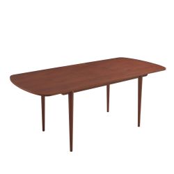 Table extensible LEON noyer 160 à 200cm