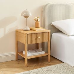 Table de chevet CLEO placage chêne