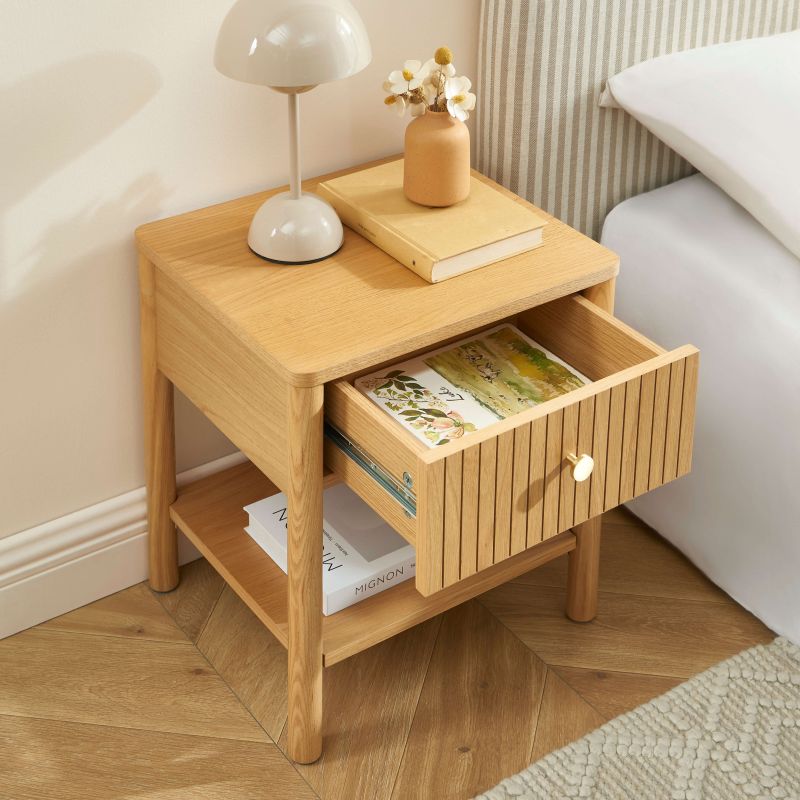 Table de chevet CLEO placage chêne