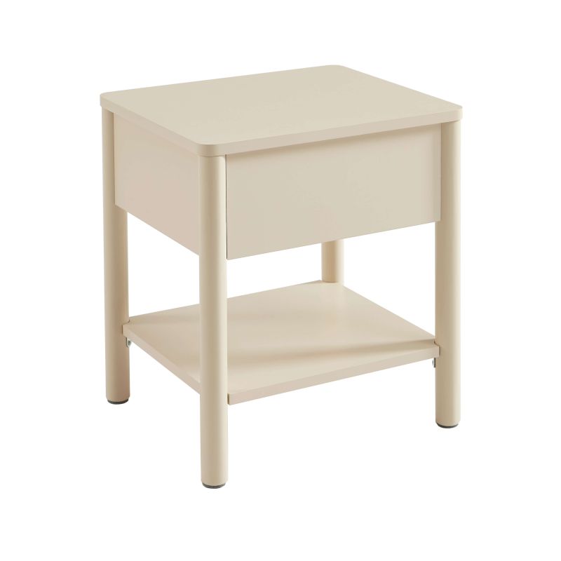Table de chevet CLEO laqué beige